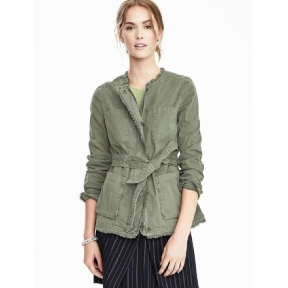 Banana Republic Wrap Military Jacket Size L